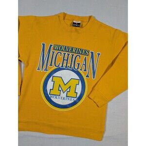 Vintage 80's Signal Sports Michigan Wolverines Mens M Crewneck Sweatshirt NCAA
